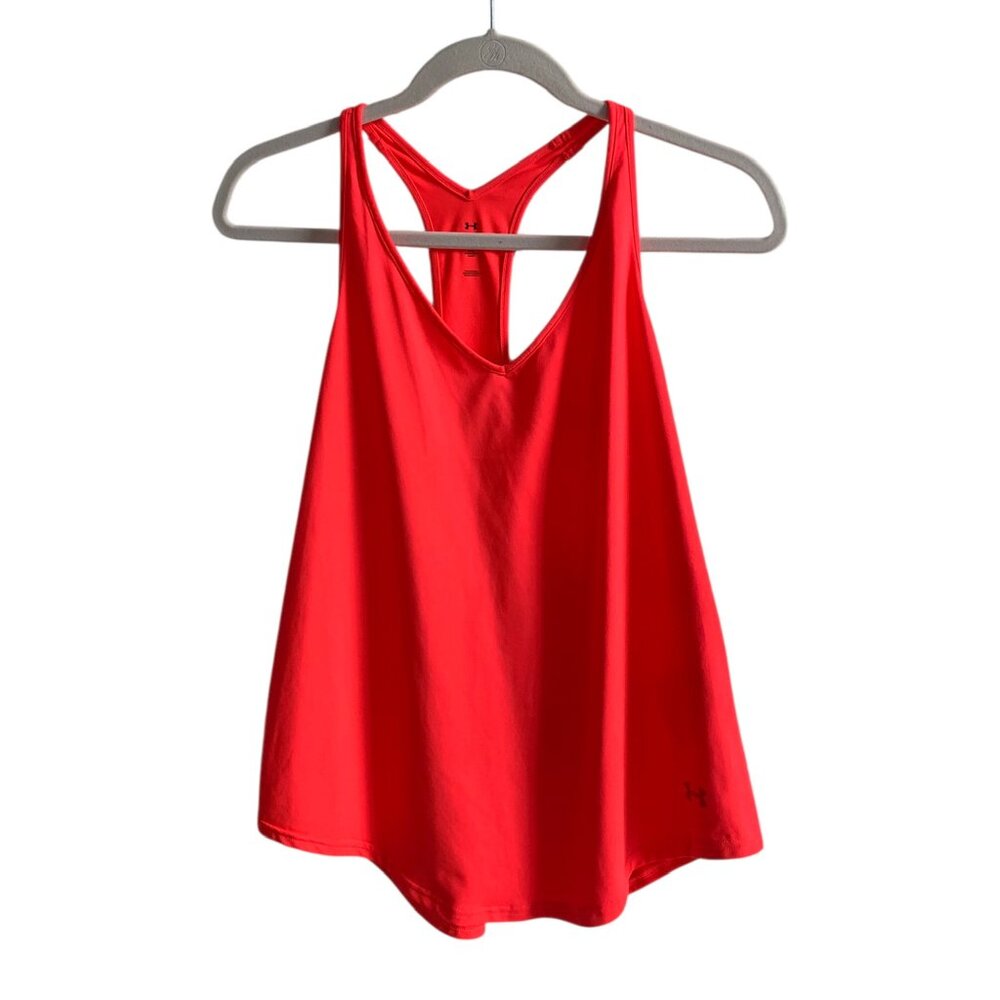 Under Armour Womens Performance Racerback Tank Top UA Sport Shirt- Coral-M- NWT